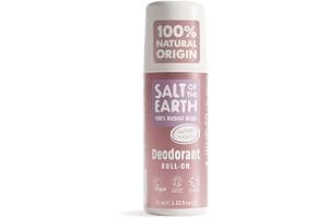 Salt of the Earth - Natural Deodorant Roll On - Lavender & Vanilla - Vegan Formula with Effective Long-Lasting Protection, Made in the UK - Suitable for Women, Men & Kids - 75ml
