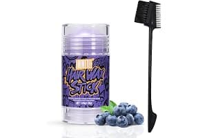 immetee Barra de Cera para el Cabello Mujer - Control Antifrizz y Mechas Sueltas - No Grasa, Sin Residuos, Fijador para Peinados, Pelucas y Control de Contorno, 1.05oz/30g (Arándanos)