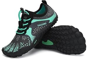 SAGUARO Barefoot Zapatillas Minimalista Comodas Zapatillas de Trail Running per Niños Niñas, Gr.24-36