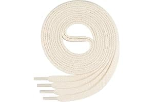 Di Ficchiano - Cordones planos de algodón 100% para zapatillas y calzado deportivo, muy resistentes, aprox. 7 mm de ancho, 45-200 cm de longitud, fabricado en Europa