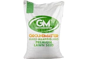 GroundMaster Premium Lawn Grass Seed – 1KG Hard Wearing & Fast Germination Grass Seeds for Family Lawns and Gardens, Coverage