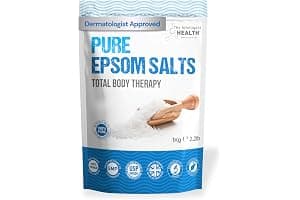 The Intelligent Health Magnesium Sulphate Bath Salts Soak, Muscle Magnesium Epsom Salts for Bathing and Foot Soaking for Women & Men - 1kg Resealable Pouch