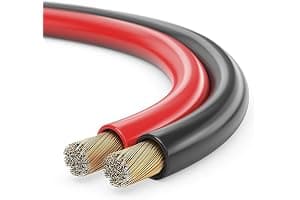 sonero® 100 Metros 2x1.50mm² Cable de Altavoz CCA, Color: Rojo/Negro