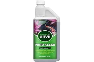 Envii Pond Klear - Natural Green Pond Water Treatment, Clears Green and Murky Water for Crystal Clear Healthy Water, Safe for all Fish and Wildlife -1L Treats 40,000 Litres