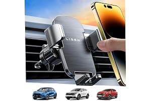 LISEN Car Phone Holder for Cars, Mobile Phone Holder Cars Air Vent, [Ultra Stable] Car Accessories Phone Mount Installation Equipment Best for iPhone 17 16 Pro Max Air Galaxy A55, All 4''-7''phones
