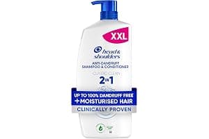 Head & Shoulders Classic Clean 2in1 Anti Dandruff Shampoo, 1000ml. Up to 100% Flake Free, Clinically Proven. For Any Hair and Scalp Type. For Daily use. Clean Feeling