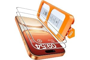 TOCOL Screen Protector for iPhone 17 Pro Max, iPhone 16 Pro Max 6.9-Inch, Instant Installation, Tempered Glass HD Clear, Full Coverage Protection, Military Grade Shatterproof, Case Friendly, 2 Pack