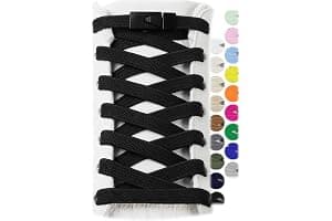 Stepace 2 Pares de Cordones Elásticos Deportivos Sin Lazo Para Adultos y Niños 8mm de Ancho Talla Única