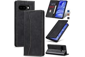 Jasonyu Funda para Google Pixel 9A,Cuero PU Carcasa,Tipo Libro Flip Case con Tarjetas y Cartera,Soporte Plegable,Cierre magnético,Capa (Negro)