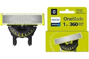 Philips OneBlade 360, cuchilla de repuesto auténtica y compatible con todos los mangos OneBlade y Pro, 1 unidad (modelo QP410/50)