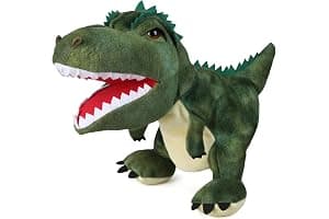 LOMTRATS Marionetas de Mano de Dinosaurios para niños,Incluye Triceratops y Tyrannosaurus Rex con Bocas Abiertas móviles, Contar Historias,Regalos de cumpleaños