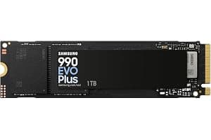 Samsung 990 EVO Plus, 1TB, PCIe 4.0 x4 / 5.0 x2, NVMe2.0 (up to 7150 MB/s), NVMe M.2 (2280), Internal Solid State Drive (SSD)