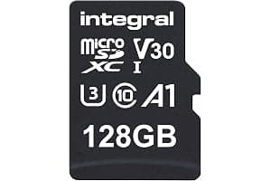 Integral 128GB microSD Card Premium High Speed 4K Video Memory Card - up to 100MB/s Read and 50MB/s Write, UHS-I, U3, Class 10, A1 App Performance - for smartphones, tablets, drones, game consoles