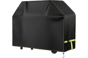 Funda Barbacoa Exterior Impermeable, VDISRR 420D Oxford Resistente al Desgarro Funda Protectora para BBQ 117 x 66 x 117 cm, Cubierta de Barbacoa Exterior Anti-Viento/Anti-Polvo/Anti-Humedad/Anti UV