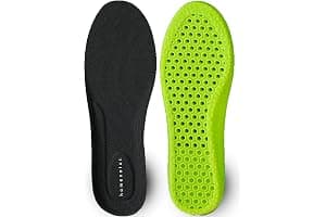 HOMENATUR Plantillas Gel Hombre Trabajo Mujer - PU - Uso Diario Calzado Deportivo - Diseño Transpirable - Cuidado de Pies - Silicona Foam Memory Alivio Taloneras - Padel Ciclismo (43-44)