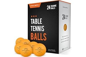 PRO-SPIN Pelotas de Ping Pong - Naranja - Pelotas 3-Estrellas 40+ para Tenis de Mesa | Pelotas ABS de Alto Rendimiento y Durabilidad para Mesa de Ping Pong Interior/Exterior, Competición