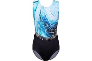 ZNYUNE Maillots de Gimnasia Clásico Leotardo Mangas Largas/sin Manga Body Elástico de Ballet con Pantalones