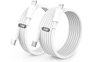 USB C to Lightning Cable 2Pack 1M +2M MFi Certified, Fast Charging USB C iPhone Charger Cable Lead for Apple iPhone 14 13 12 11 Pro Max X XR XS 8 Plus, for iPad- Type C to Lightning Cable