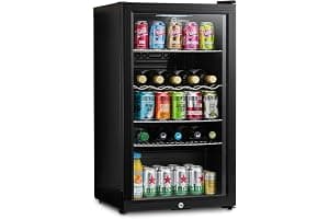 Subcold Super85 LED - Under-Counter Fridge | 85L Beer, Wine & Drinks Fridge | LED Light + Lock and Key | Energy Efficient (Black, 85L)…