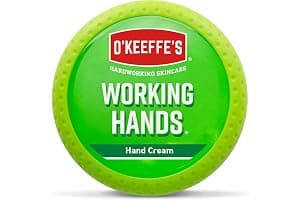 O’Keeffe’s Working Hands, 96g Jar - Hand Cream for Extremely Dry, Cracked Hands | Instantly Boosts Moisture Levels, Creates a Protective Layer & Prevents Moisture Loss