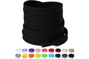 Olukssck - 2 Pares de Cordones Planos, Cordones duraderos de Repuesto de 10 mm de Calidad para Zapatos de Deporte, Zapatos de Ciudad