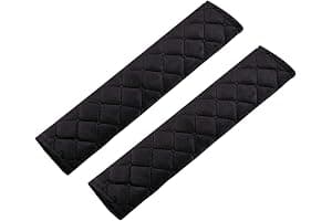 URAQT Car Seat Belt Pads, 2 Pack Harness Pads, Pram Strap Covers, Backpack Shoulder Pad, Multifunctional Seat Belt Pad Cover for Kids and Adults