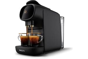 Philips L'Or Barista Sublime - Cafetera de Cápsulas, Reconocimiento de Cápsula Doble, 1 o 2 Tazas, Bandeja de Goteo Ajustable, Negro (LM9012/60)