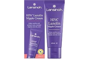 Lansinoh HPA Lanolin Nipple Cream - 40ml - Sore Nipples Cracked Skin Breast Feeding 100% Natural Hypoallergenic Tasteless & Odourless BPA BPS-free Breastfeeding Hospital Bag Maternity Essentials