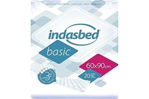 Indasbed Basic Protector Cama, 60 x 90 cm - Color Blanco, 20 Unidades (Paquete de 1) (El embalaje puede variar )