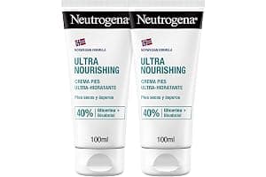 Neutrogena Fórmula Noruega Crema Pies Ultra Hidratante (pack de 2 x 100 ml), crema pies secos y agrietados, crema hidratante Neutrogena pies con 40% Glicerina y Bisabolol