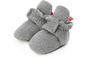 EDOTON Botas de Niño Calcetín Invierno Soft Sole Crib Raya de Caliente Boots de Algodón para Bebés