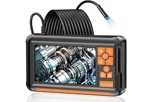 Cámara Endoscópica, Dcotivyz 1080P HD 4,3" Pantalla IPS Endoscopio Camara de Inspeccion con 8 Luces LED, IP67 Camara Inspeccion Tuberias, Cable Semi-Rígido de 2M, Herramientas Taller mecanico