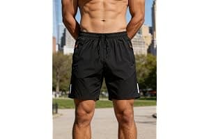 Pantalones cortos de verano de secado rápido para hombre, pantalones cortos deportivos ligeros y transpirables de 5 pulgadas con cintura elástica, pantalones cortos casuales para playa, correr