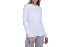 TCA Camiseta Termica Mujer Ajustada - Camiseta Térmica Mujer Manga Larga con Tecnología SuperThermal - Camisetas Termicas Compresión de Manga Larga para Running Gym Ciclismo