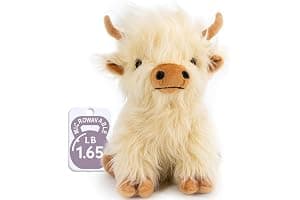 Marysun Microwavable Highland Cow Stuffed Animal - Weighted Stuffed Animal Plush, Heating Pad for Period Cramps, Cozy Gift for Girls|Women|Kids|Elderly People