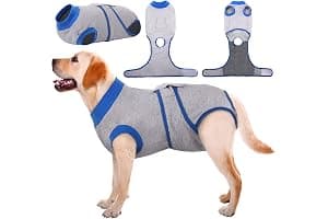 Kuoser Traje de recuperación de Perro para Hombre/Mujer, Camiseta para Cachorros después de la cirugía, Alternativa de Cuello electrónico para Mascotas pequeño, Mediano y Grande