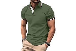 zitysport Polo Hombre Manga con Bolsillo en el Pecho Golf Polo Transpirable de Secado Rápido Poloshirt Deporte Hombre Slim Fit Tshirt Verano Camisa Hombre