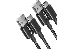 Anker USB C Charger Cable, 2-Pack 3 ft (0.9 m) USB to USB C Cable, USB A to USB C Braided Phone Charger Cable for iPhone 17/16/15, iPad Pro, Samsung Galaxy, MacBook Pro,and More