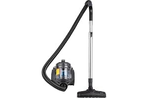 Amazon Basics Cylinder Bagless Vacuum Cleaner with HEPA filter for Hardfloor, Carpet & Car, Compact & Lightweight, 700W, 1.5L, Black
