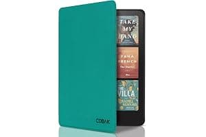 CoBak Case for All-New 7" Kindle Paperwhite(12th generation–2024)/Colorsoft Signature Edition(1st gen–2024)/Signature Edition(12th gen–2024) - PU Leather Cover with Auto Sleep/Wake, Jade