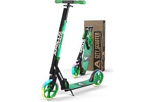 Apollo Phantom Pro City Scooter – Ruedas XXL, Plegable, Altura Regulable, Patinete para Adultos, niños y jóvenes, Compacto