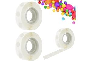 600 PCS Balloon Glue Dots, Removable Balloon Sticky Spots,Extra Strong Glue Dots Double Sided for Birthday Party Wedding Christmas Decorations and DIY Scrapbooking Craft. (600 PCS)