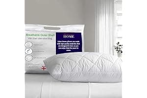 Adam Home Pillow 1 Pack Hotel Quality with Quilted Cover- Premium Filled Pillows for Stomach, Back and Side Sleeper Pillow, D