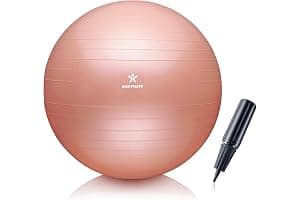 BODYMATE Pelota de Ejercicio para Fitnes con Sistema antirreventones | con bombín | Bola de Yoga Pilates y Ejercicio | Balón para Sentarse | Balon de Ejercicio para Fitness