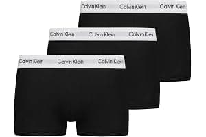 Calvin Klein Men's 3 Pack Low Rise Trunks - Cotton Stretch Boxers