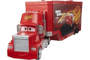 Mattel Cars Camión Mack convertible Pista para coches de juguete con lanzadores, regalo para niños +3 años (HDC75)