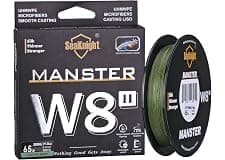 SeaKnight W8 II Sedal de Pesca Trenzado de Agua Salada de 8 Capas, 150 m/300 m/500 m, Polietileno Trenzado, 8 Hilos, para Carpa, Trucha, 15-100 kg