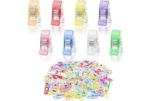 Brysalis 120 PCS Pinzas Costura, Clips de Tela, Manualidades para Acolchar, Accesorios de Plástico, para Costura, Manualidades, Ropa, Fotos, Documentos, Multiusos Casa, Oficina, Viajes Diarios