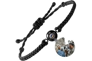 EMIRISTIC Pulsera de fotos personalizada con imagen interior – Pulsera hecha a mano con imagen personalizada para San Valentín