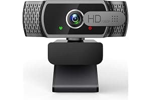 YIMONA Webcam for PC with Microphone - 1080P FHD Webcam with Privacy Cover, Plug and Play USB Web Camera for Desktop & Laptop